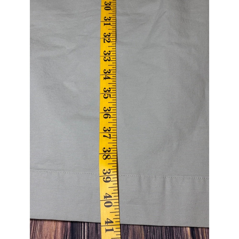 A New Day Cropped Pants Womens 4 Light Blue Wide Leg Drawstring Waist Pockets - Picture 4 of 12